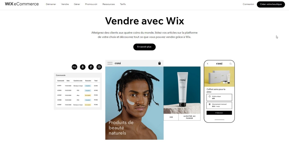  fonctionnalités review wix ecommerce creer site en ligne avis 2023
